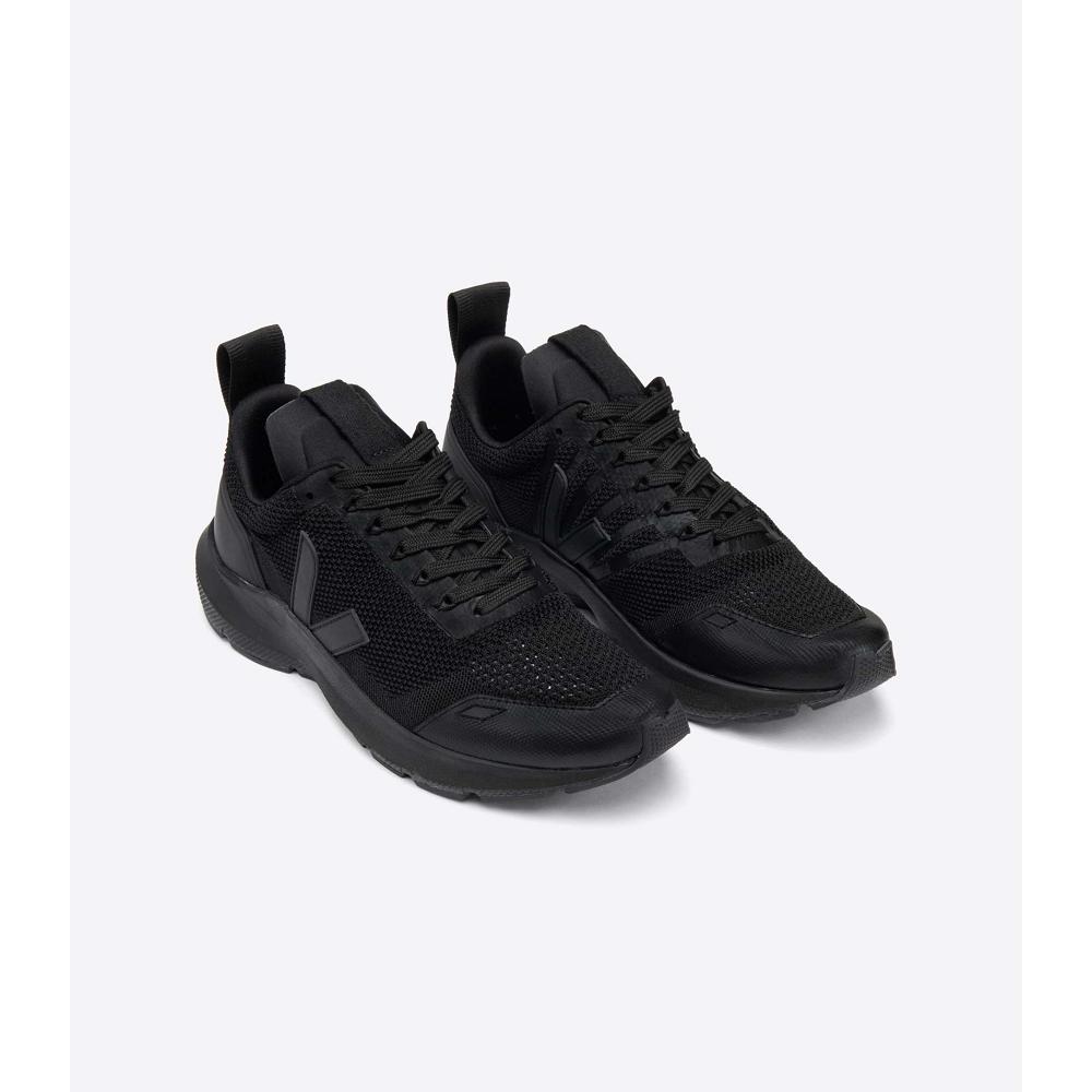 Black Men's Veja PERFORMANCE RUNNER V-KNIT RICK OWENS Shoes | AU 259FDN